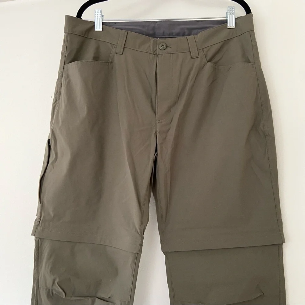 Eddie Bauer Convertible Tech Pants Mens 36x30 Zip Off Hiking Trail Performance